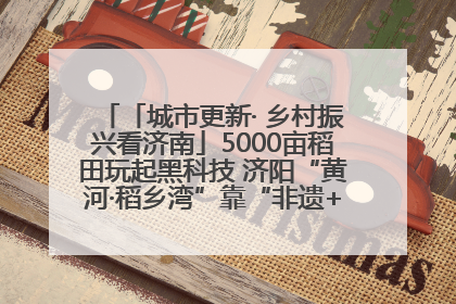 「城市更新· 乡村振兴看济南」5000亩稻田玩起黑科技 济阳“黄河·稻乡湾”靠“非遗+露营”火出圈
