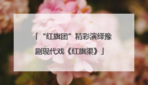 “红旗团”精彩演绎豫剧现代戏《红旗渠》