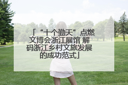 “十个勤天”点燃文博会浙江展馆 解码浙江乡村文旅发展的成功范式