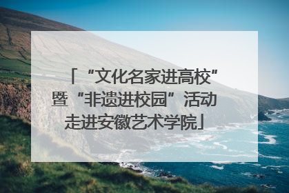 “文化名家进高校”暨“非遗进校园”活动走进安徽艺术学院