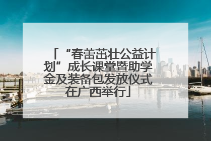“春蕾茁壮公益计划”成长课堂暨助学金及装备包发放仪式在广西举行