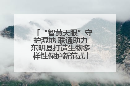 “智慧天眼”守护湿地 联通助力东明县打造生物多样性保护新范式
