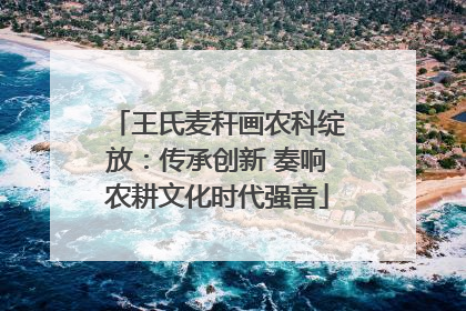 王氏麦秆画农科绽放：传承创新 奏响农耕文化时代强音