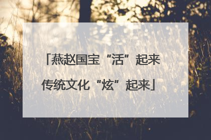燕赵国宝“活”起来 传统文化“炫”起来