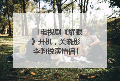 电视剧《耀眼》开机，关晓彤李昀锐演情侣