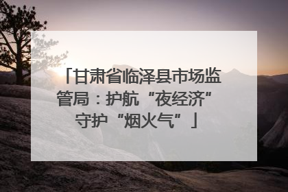 甘肃省临泽县市场监管局：护航“夜经济” 守护“烟火气”