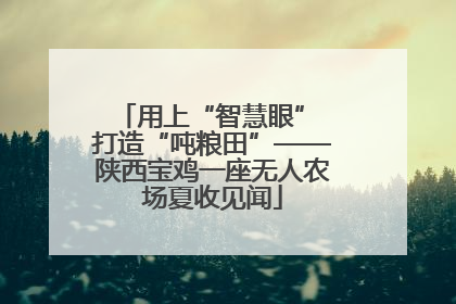 用上“智慧眼” 打造“吨粮田”——陕西宝鸡一座无人农场夏收见闻