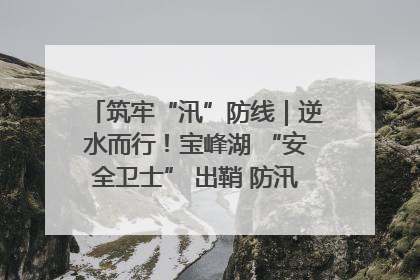 筑牢“汛”防线｜逆水而行！宝峰湖 “安全卫士” 出鞘 防汛应急再添硬核力量