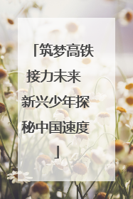 筑梦高铁接力未来 新兴少年探秘中国速度