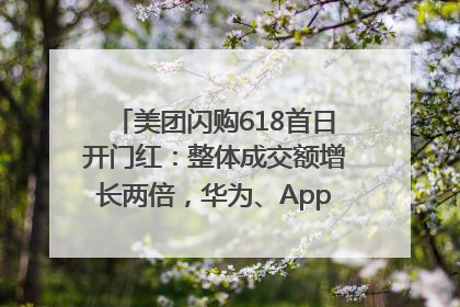 美团闪购618首日开门红：整体成交额增长两倍，华为、Apple、沃尔玛等近800个品牌翻倍增长