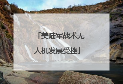 美陆军战术无人机发展受挫