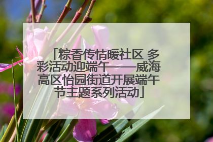 粽香传情暖社区 多彩活动迎端午——威海高区怡园街道开展端午节主题系列活动