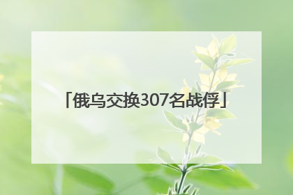 俄乌交换307名战俘