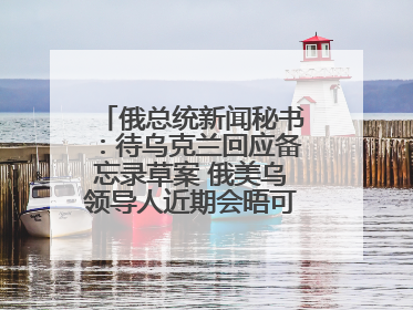 俄总统新闻秘书：待乌克兰回应备忘录草案 俄美乌领导人近期会晤可能性小