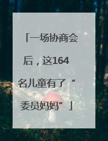 一场协商会后，这164名儿童有了“委员妈妈”
