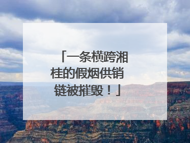 一条横跨湘桂的假烟供销链被摧毁！