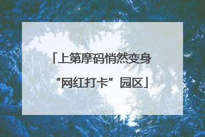 上第摩码悄然变身“网红打卡”园区