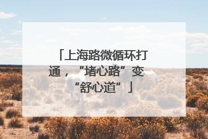 上海路微循环打通，“堵心路”变“舒心道”