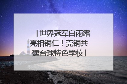 世界冠军白雨露亮相铜仁！莞铜共建台球特色学校