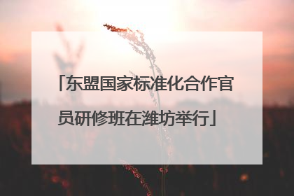 东盟国家标准化合作官员研修班在潍坊举行