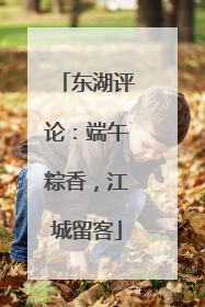 东湖评论：端午粽香，江城留客