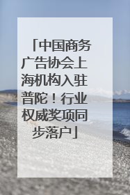 中国商务广告协会上海机构入驻普陀！行业权威奖项同步落户