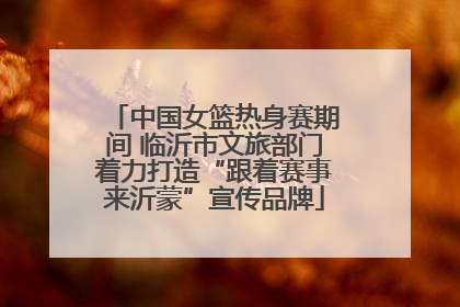 中国女篮热身赛期间 临沂市文旅部门着力打造“跟着赛事来沂蒙”宣传品牌