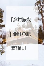 乡村振兴｜业旺鱼肥夏捕忙