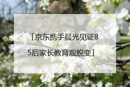 京东携手晨光见证85后家长教育观蜕变