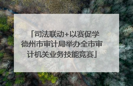 司法联动+以赛促学 德州市审计局举办全市审计机关业务技能竞赛