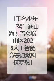 千名少年‘智’逐山海！青岛崂山区2025人工智能竞赛点燃科技梦想