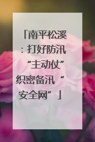 南平松溪：打好防汛“主动仗”织密备汛“安全网”
