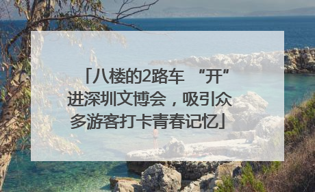 八楼的2路车 “开” 进深圳文博会，吸引众多游客打卡青春记忆