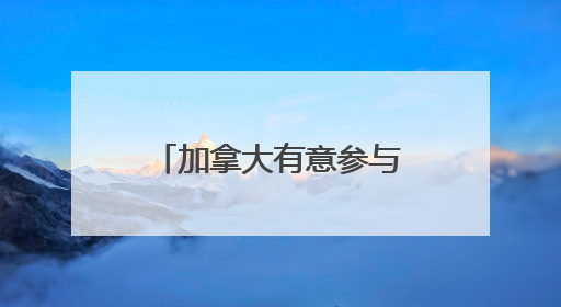 加拿大有意参与“金穹”计划