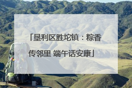垦利区胜坨镇：粽香传邻里 端午话安康