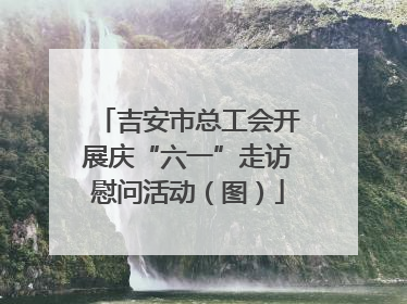 吉安市总工会开展庆“六一”走访慰问活动（图）