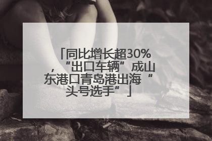 同比增长超30%，“出口车辆”成山东港口青岛港出海“头号选手”