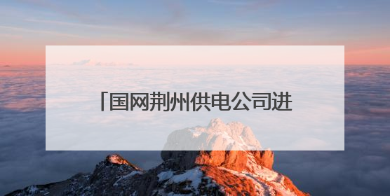国网荆州供电公司进行防恐应急处置演练