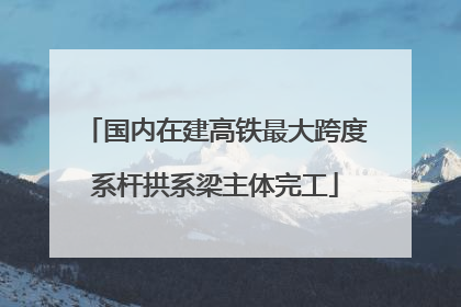 国内在建高铁最大跨度系杆拱系梁主体完工