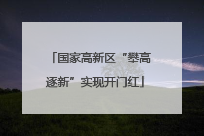 国家高新区“攀高逐新”实现开门红