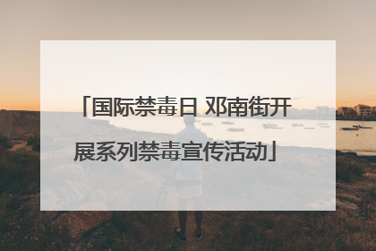 国际禁毒日 邓南街开展系列禁毒宣传活动