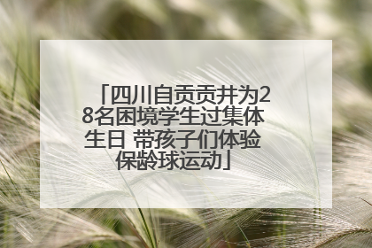 四川自贡贡井为28名困境学生过集体生日 带孩子们体验保龄球运动