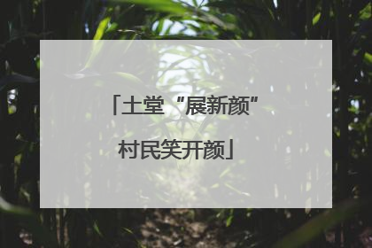 土堂“展新颜” 村民笑开颜