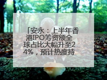 安永：上半年香港IPO筹资额全球占比大幅升至24%，预计热度持续推升