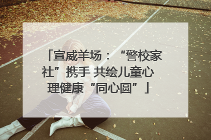 宣威羊场：“警校家社”携手 共绘儿童心理健康“同心圆”