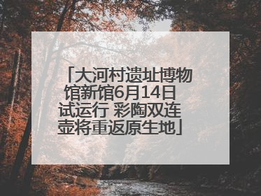 大河村遗址博物馆新馆6月14日试运行 彩陶双连壶将重返原生地