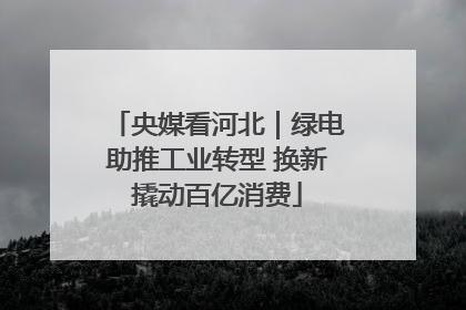 央媒看河北｜绿电助推工业转型 换新撬动百亿消费