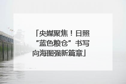 央媒聚焦！日照“蓝色粮仓”书写向海图强新篇章