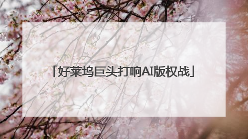 好莱坞巨头打响AI版权战