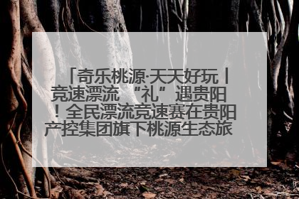 奇乐桃源·天天好玩丨竞速漂流 “礼”遇贵阳！全民漂流竞速赛在贵阳产控集团旗下桃源生态旅游度假区举行